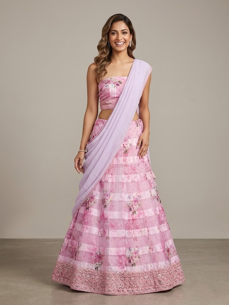 LADIES LEHENGA PRINTED